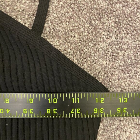 Zara Ribbed Cotton Blend Cut Out Bodysuit Women’s Black Size M - Medium - NWT - Picture 10 of 15